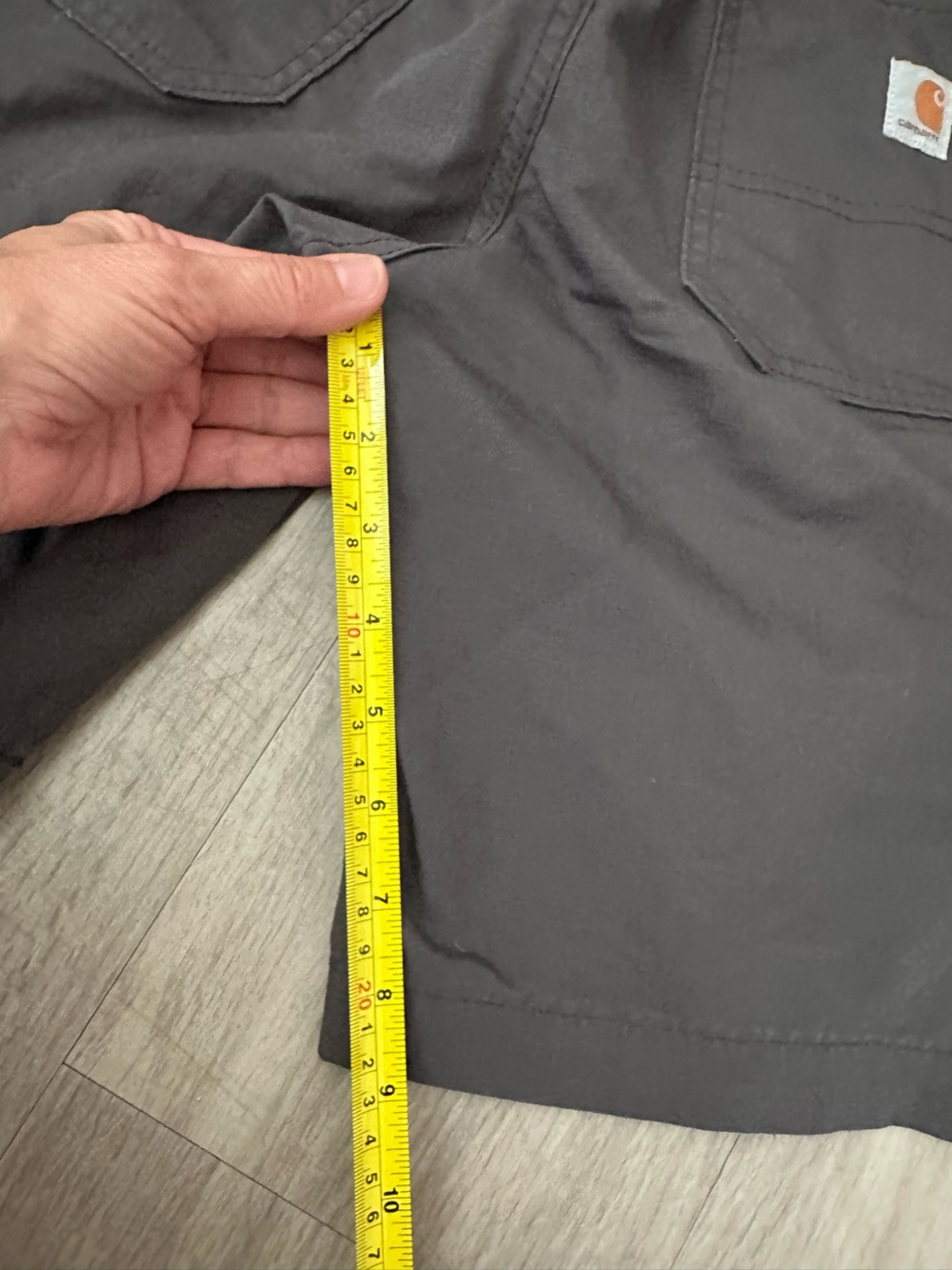 Carhartt Force Womens dark gray original extreme Performance Shorts Pockets - Picture 7 of 8